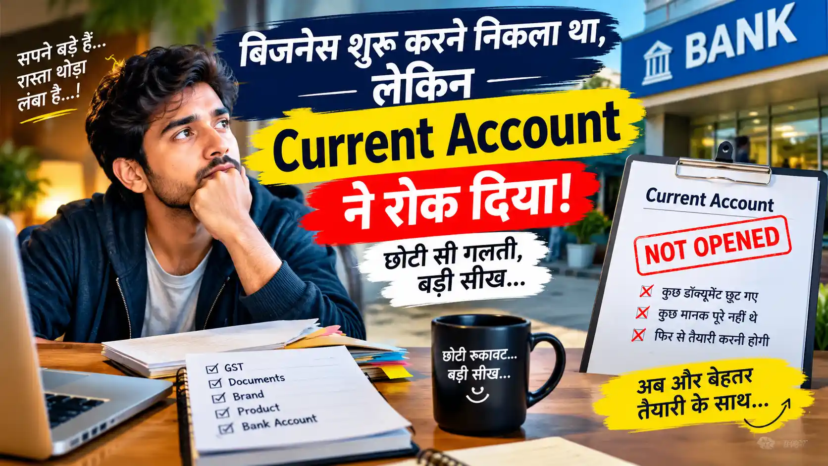 Current Account ने रोक दिया | छोटी सी गलती